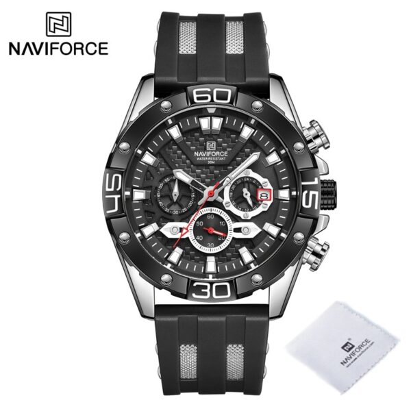 New Luxury Watches for Men Fashion Silicone Strap Military Waterproof Sport Chronograph Quartz WristWatch Clock With Date - Image 14