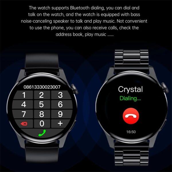 New Bluetooth Call Smart Watch Men Full Touch Sport Fitness Watches Waterproof Heart Rate Steel Band Smartwatch Android iOS - Image 9