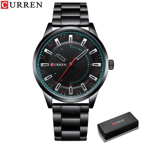 Simple Style Men Watches Quartz Wristwatches Stainless Steel Band Clock Male - Image 3