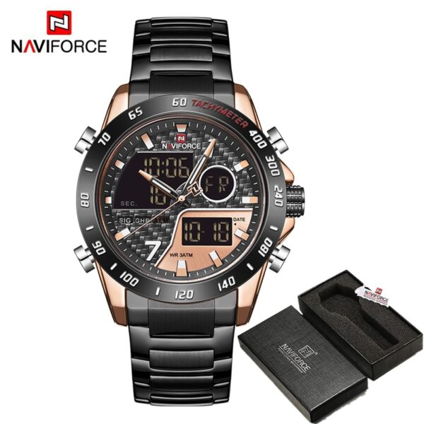 Luxury Brand Men Wrist Watch Military Digital Sport Watches For Man Steel Strap Quartz Clock Male Relogio Masculino - Image 9