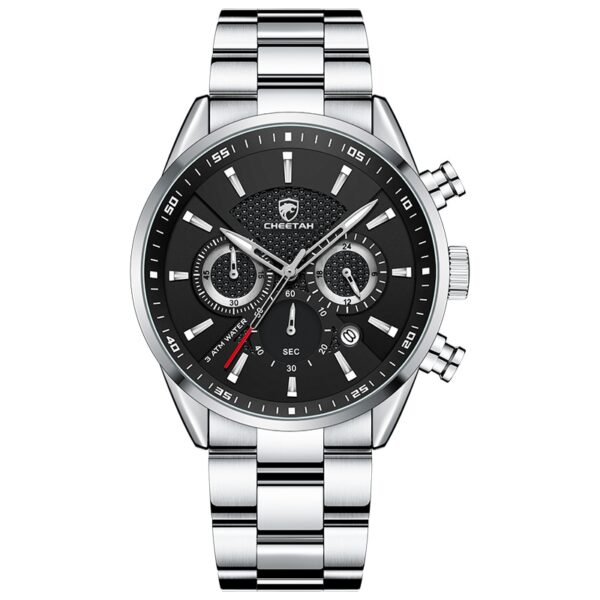 New Watch Top Brand Casual Sport Chronograph Men Watches Stainless Steel Wristwatch Big Dial Waterproof Quartz Clock - Image 14