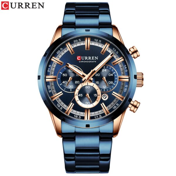 New Men Watches Top Brand Luxury Wrist Watch Quartz Clock Watch Men Waterproof Chronograph - Image 3