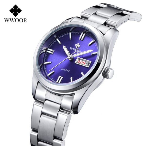 Ladies Watches Waterproof Quartz Silver Clock Women Automatic Date Dress Wrist Watch Reloj Mujer - Image 10