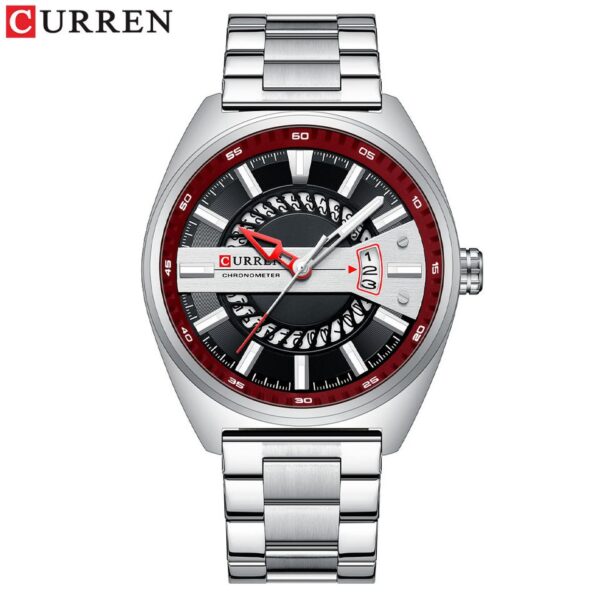 Men Watch Stainless Steel Band Luxury Quartz Wristwatches for Male Creative Design Golden Clock with Luminous - Image 13