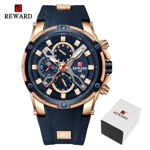 Men Watches Blue Waterproof Top Luxury Brand Chronograph Sport Watch Quartz For Men Wristwatch Military Male - Image 2