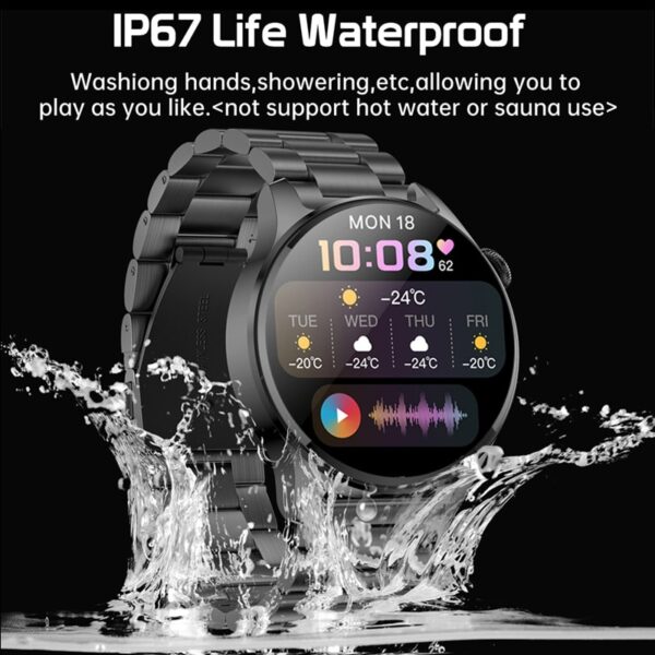 New Bluetooth Call Smart Watch Men Full Touch Sport Fitness Watches Waterproof Heart Rate Steel Band Smartwatch Android iOS - Image 13