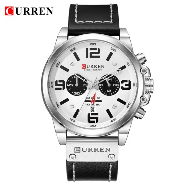 Men Watches Top Luxury Brand Waterproof Sport Wrist Watch Chronograph Quartz Military Genuine Leather Relogio Masculino - Image 11