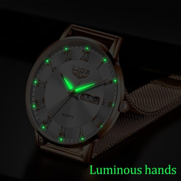 Brand LIGE Women Watch Rose Gold Montre Femme Women  Ultra-thin Fashion Relojes Para Mujer Luxury Lady Wrist Watches Reloj Mujer - Image 15