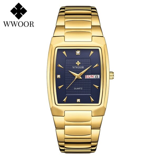 Men's Wristwatch  WWOOR Brand Luxury Quartz Watch Waterproof Business Male Date Clock Casual Fashion Black Relogio Masculino - Image 21