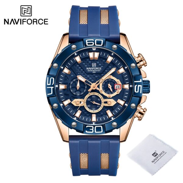 New Luxury Watches for Men Fashion Silicone Strap Military Waterproof Sport Chronograph Quartz WristWatch Clock With Date - Image 4