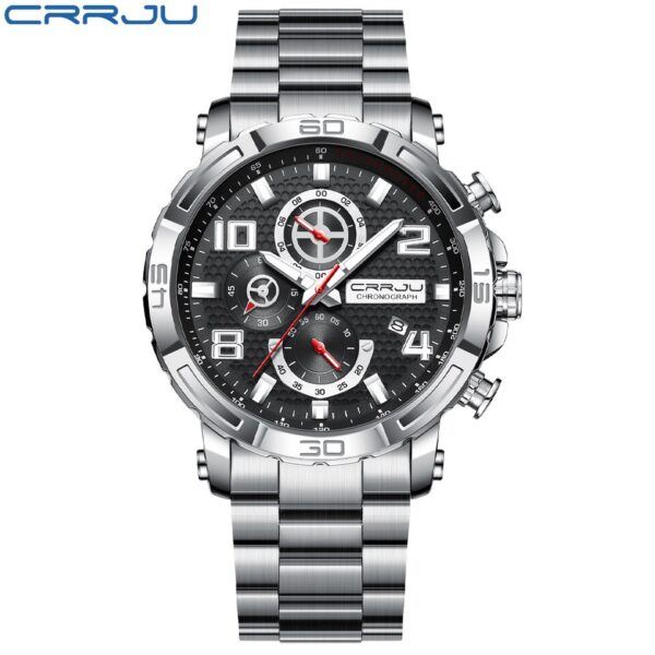 Men Watches Big Dial Waterproof Stainless Steel with Luminous hands Date Sport Chronograph Watches Relogio Masculino - Image 6