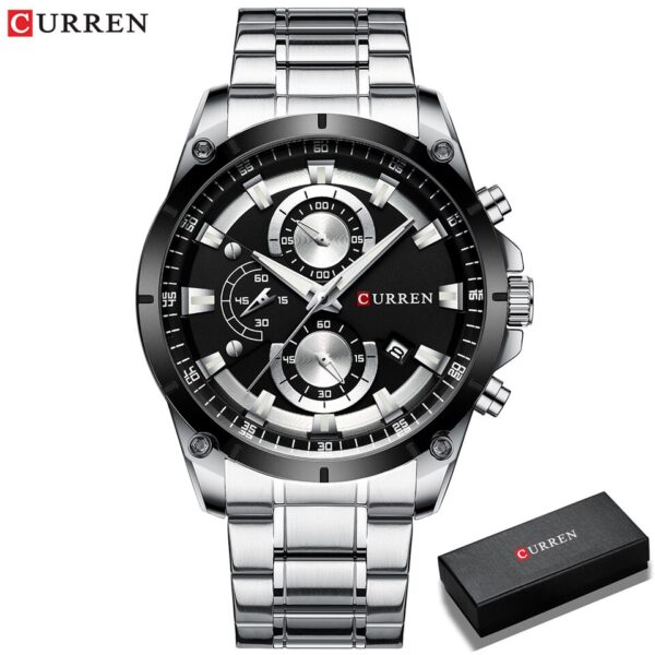 Men Watches Top Brand Luxury Business Automatic Date Watch Men Casual Waterproof Watch - Image 5