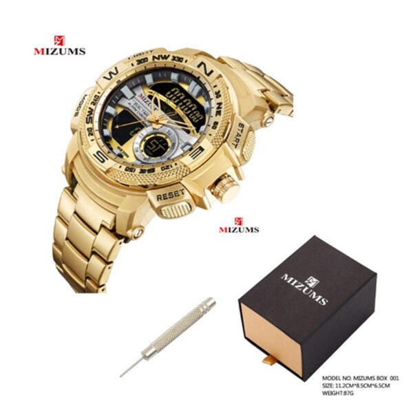 30m Waterproof Mens Sports Watches Luxury Brand Quartz Watch Men Gold Steel Digital Male Clock Cool Military Relogio Masculino - Image 12