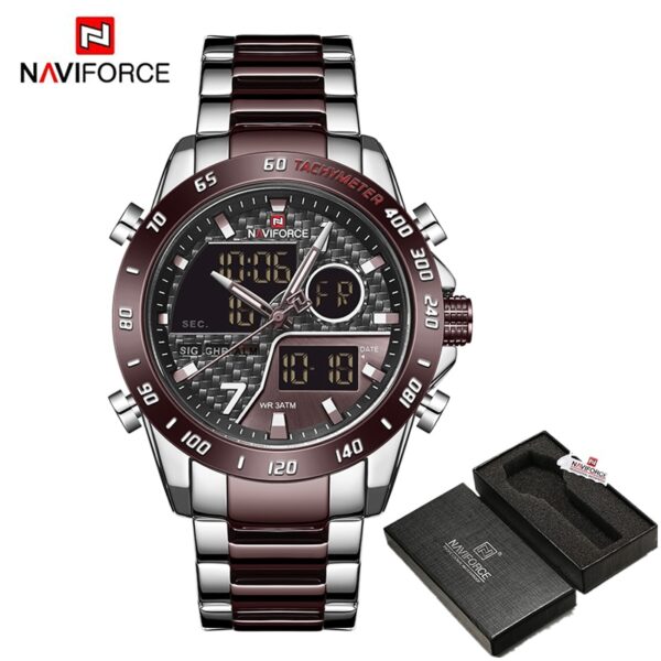 Luxury Brand Men Wrist Watch Military Digital Sport Watches For Man Steel Strap Quartz Clock Male Relogio Masculino - Image 16