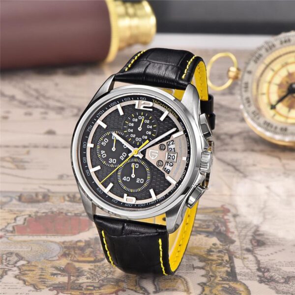 Men Quartz Watches Luxury Brands Fashion Timed Movement Military Watches Leather Quartz Watches - Image 3