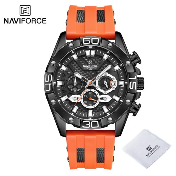 New Luxury Watches for Men Fashion Silicone Strap Military Waterproof Sport Chronograph Quartz WristWatch Clock With Date - Image 13