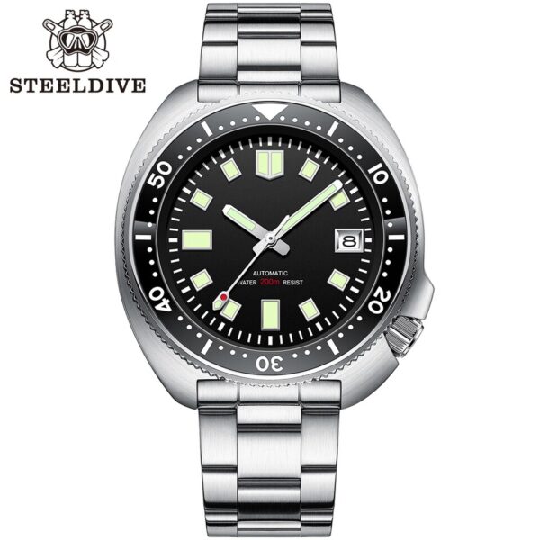 New Men SD1970 SteelDive Mechanical Watch Brand 44MM Men NH35 Dive Watch with Ceramic Bezel Watch - Image 22