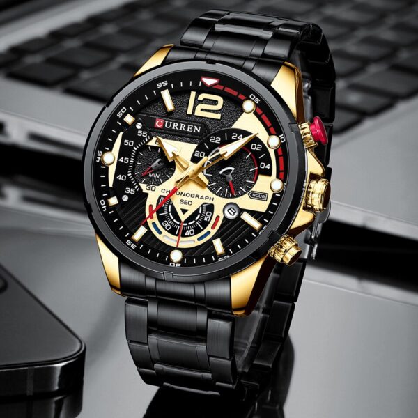 Casual Business Chronograph Waterproof Stainless Steel Watch Mens New Luxury Fashion Quartz Men Watches - Image 15