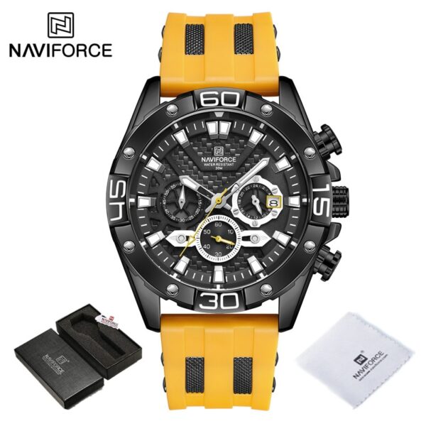 New Luxury Watches for Men Fashion Silicone Strap Military Waterproof Sport Chronograph Quartz WristWatch Clock With Date - Image 10