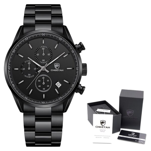 Men Top Brand Luxury Fashion Business Quartz Men Wristwatch Stainless Steel Waterproof Sports Clock - Image 18