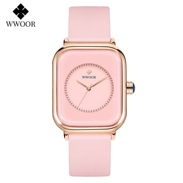 Luxury Brand Watches For Women Fashion Square Purple Ladies Quartz Wristwatch Waterproof Silicone Band Relogio Feminino - Image 16