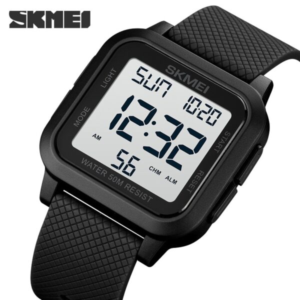 SKMEI Brand Sport Digital Watch Fashion LED Men's Watches Chrono Electronic Wristwatch Waterproof Countdown Clock Reloj Hombre - Image 3