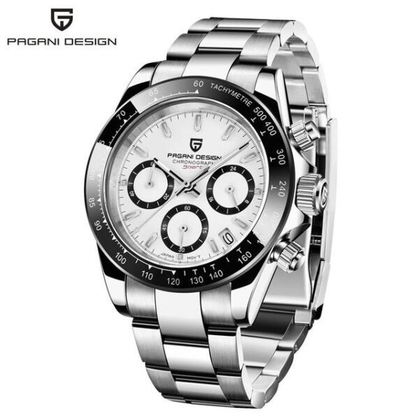 40mm New PAGANI DESIGN Men Quartz Watches Sapphire Luxury Chronograph Stainless Steel Waterproof Men Watch - Image 5