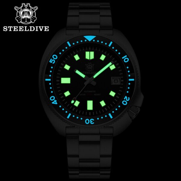 New Men SD1970 SteelDive Mechanical Watch Brand 44MM Men NH35 Dive Watch with Ceramic Bezel Watch - Image 24