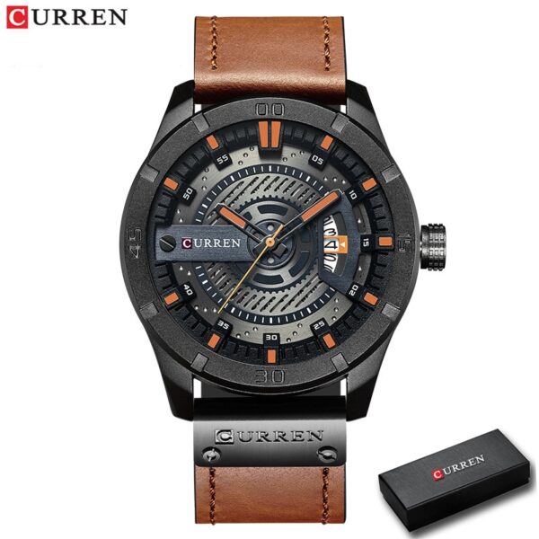 New Men Military Sports Watches Men Quartz Date Clock Man Casual Leather Wrist Watch Relogio Masculino - Image 11