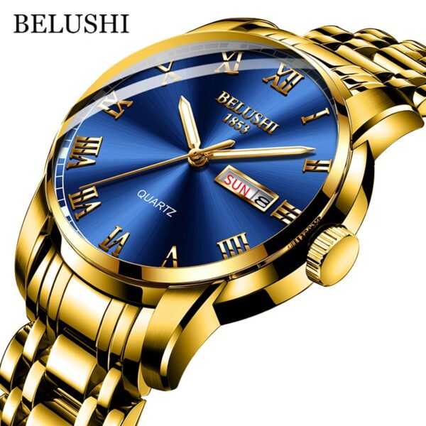 New Men Stainless Steel Business Date Clock Waterproof Luminous Watches Mens Luxury Sport Quartz Wrist Watch - Image 12