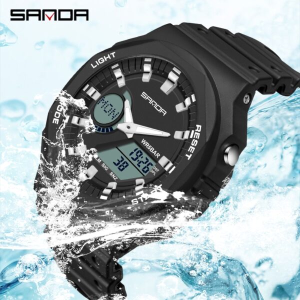 Men Quartz Watches Waterproof Men Military Sport Watch Dual Display Luminous Wristwatch Orologio uomo - Image 4