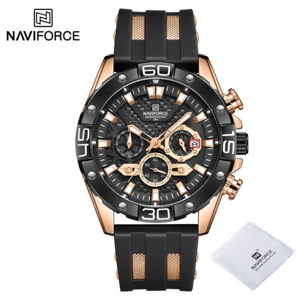 New Luxury Watches for Men Fashion Silicone Strap Military Waterproof Sport Chronograph Quartz WristWatch Clock With Date - Image 3