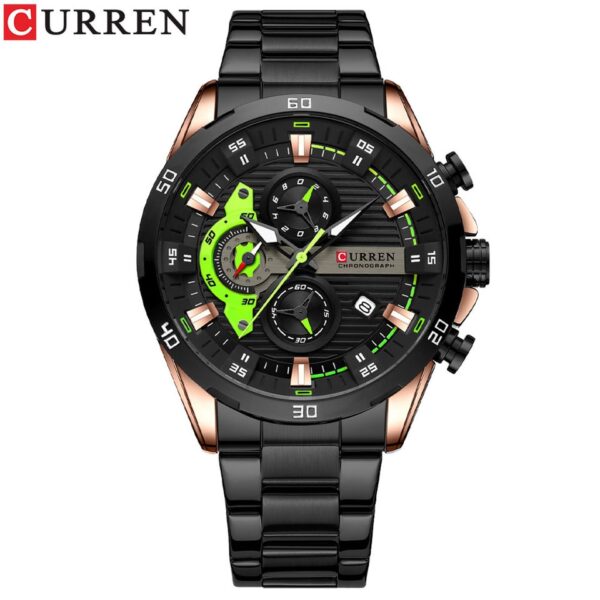 Chronograph Men Watches for Sport Casual Stainless Steel Luminous Wristwatches for Male Creative Design Quartz Clock - Image 13