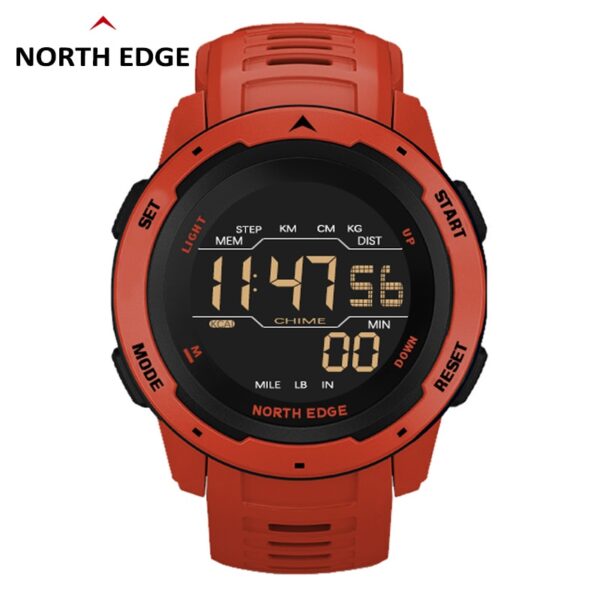 New Men Digital Watch Sports Watches Dual Time Pedometer Alarm Clock Waterproof 50M Digital Watch Military Clock - Image 2