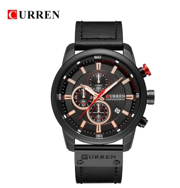 New Men Leather Sports Watches Men's Army Military Quartz Wristwatch Chronograph Male Clock Relogio Masculino - Image 14