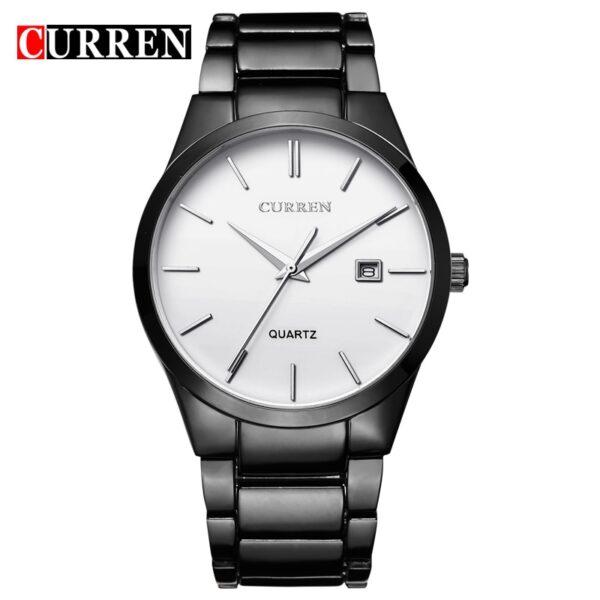 Luxury Classic Fashion Business Men Watches Display Date Quartz Watch Wristwatch Stainless Steel Male Clock Reloj Hombre - Image 4