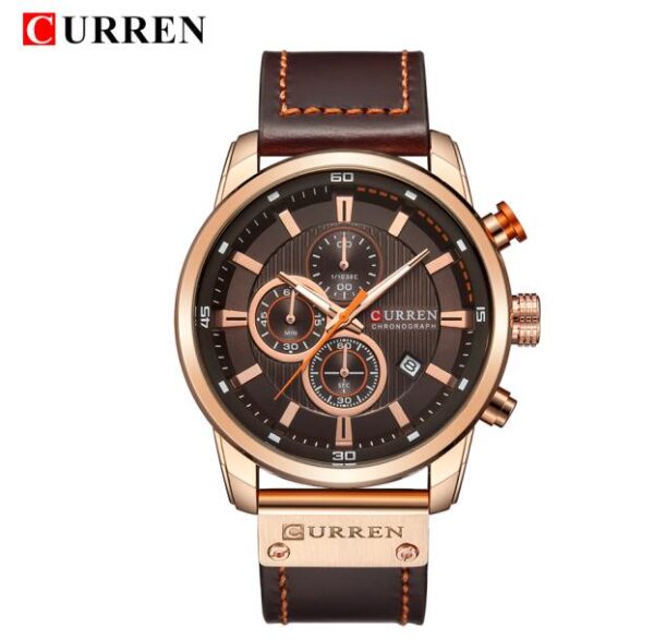 New Men Leather Sports Watches Men's Army Military Quartz Wristwatch Chronograph Male Clock Relogio Masculino - Image 10