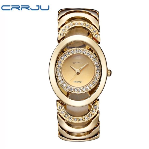 Gold Watch Women Luxury Brand bracelet Ladies Quartz Watch Gifts For Girl Full Stainless Steel Rhinestone wristwatches whatch - Image 10