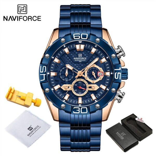 New Watches For Men Luxury Original Classic Quartz Clock Analog Chronograph Sport Waterproof Steel Band WristWatch - Image 13