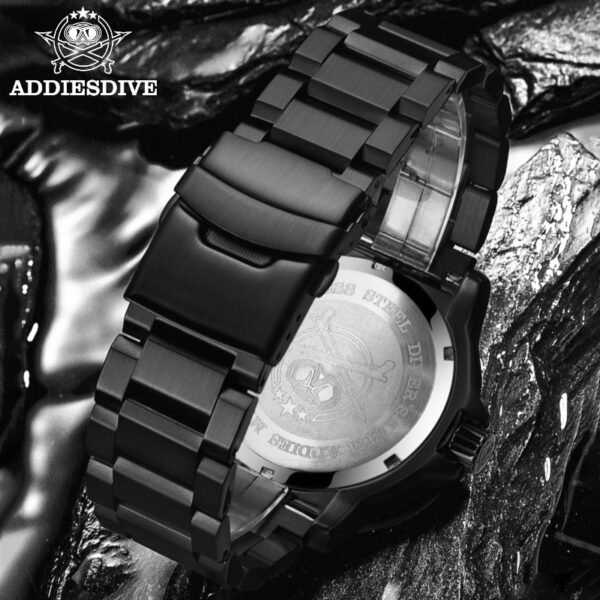 Addies Dive Men Fashion Casual Watch Calendar Display 50m Waterproof Tube Luminous Watch Orange Dial Rotating Bezel Quartz Watch - Image 18