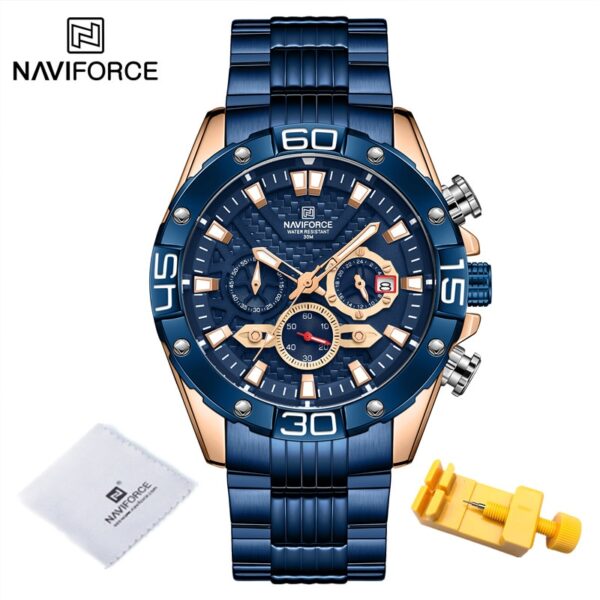 New Watches For Men Luxury Original Classic Quartz Clock Analog Chronograph Sport Waterproof Steel Band WristWatch - Image 15