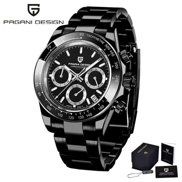 40mm New PAGANI DESIGN Men Quartz Watches Sapphire Luxury Chronograph Stainless Steel Waterproof Men Watch - Image 14