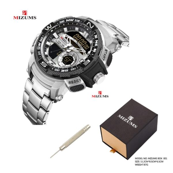 30m Waterproof Mens Sports Watches Luxury Brand Quartz Watch Men Gold Steel Digital Male Clock Cool Military Relogio Masculino - Image 13