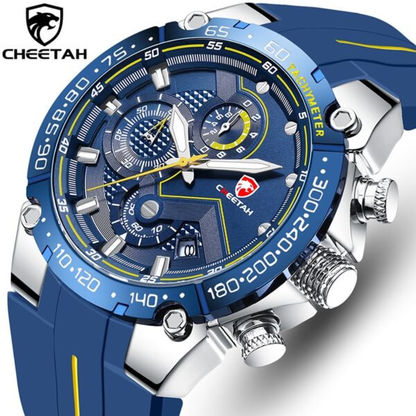 New Watches Mens Luxury Brand Big Dial Watch Men Waterproof Quartz Wristwatch Sports Chronograph Clock Relogio Masculino