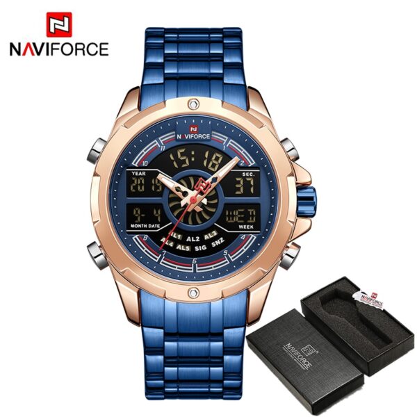 Luxury Original Watches For Men Digital Chronograph Fashion Sport Quartz Wrist Watch Stainless Steel Waterproof Clock - Image 10