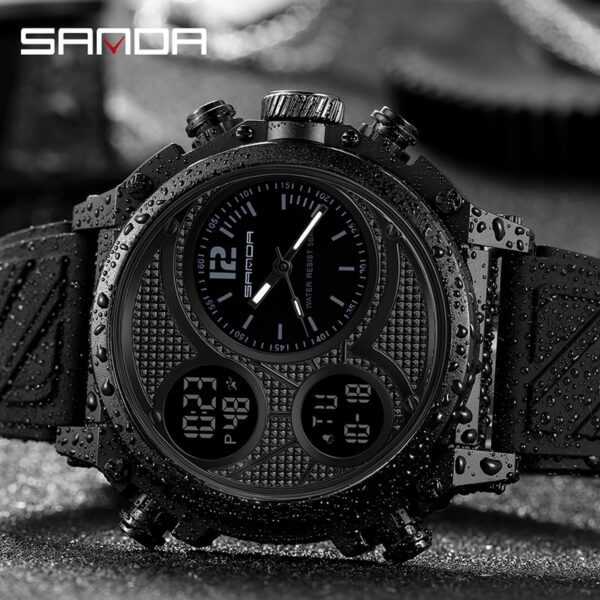 Display Quartz Watch for Men LED Sport Digital Watches 50m Waterproof Electronic Wristwatch Alarm Clock Relogio - Image 8