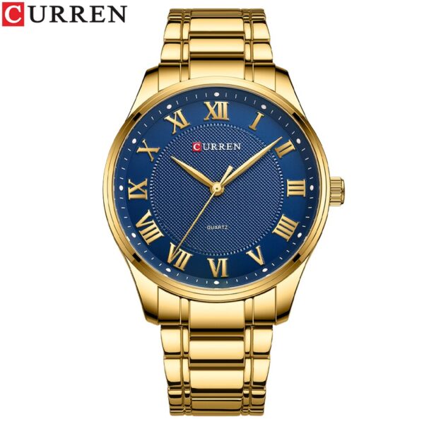 Classic Casual Watch for Men with Stainless Steel Band Simple Quartz Wristwatches with Rome Numbers for Business Man - Image 12