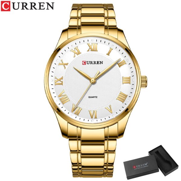 Classic Casual Watch for Men with Stainless Steel Band Simple Quartz Wristwatches with Rome Numbers for Business Man - Image 11