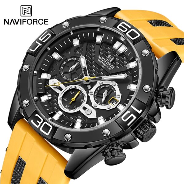 New Luxury Watches for Men Fashion Silicone Strap Military Waterproof Sport Chronograph Quartz WristWatch Clock With Date - Image 12