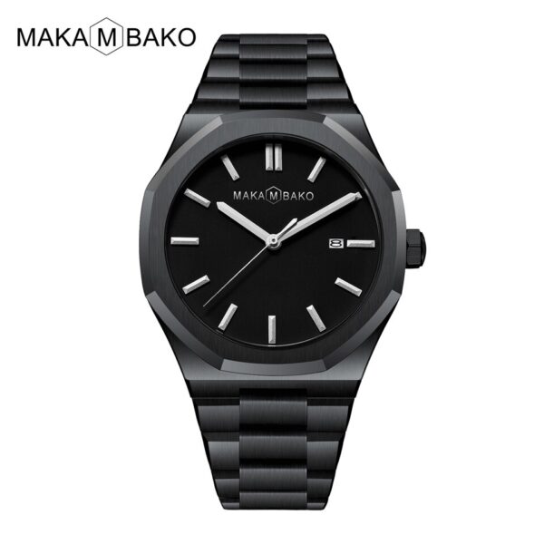 Original Top Brand All Black Stainless Steel Men Wristwatch Classic Business Waterproof Japan Movement Quartz Watch For Men - Image 17